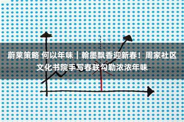 蔚莱策略 何以年味｜翰墨飘香迎新春！周家社区文化书院手写春联勾勒浓浓年味