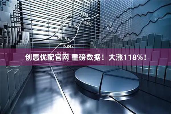 创惠优配官网 重磅数据！大涨118%！